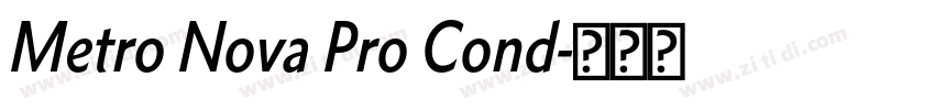 Metro Nova Pro Cond字体转换